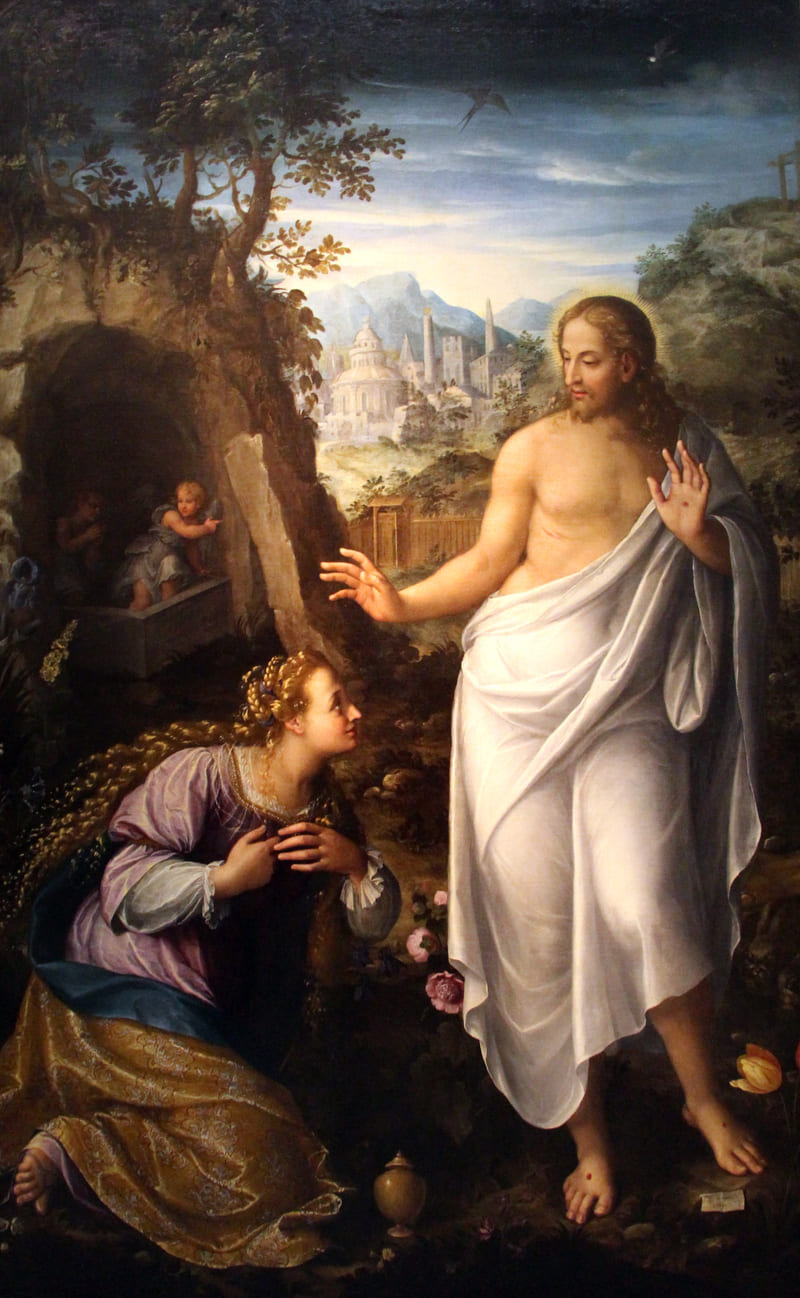 Fede Galizia, Noli me tangere, Maddalena and Jesus